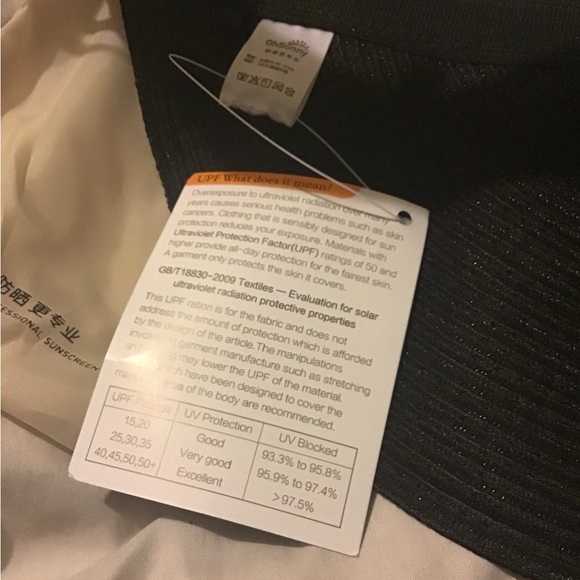 Oh Sunny black visor hat with carrying bag NWT - Picture 6 of 8